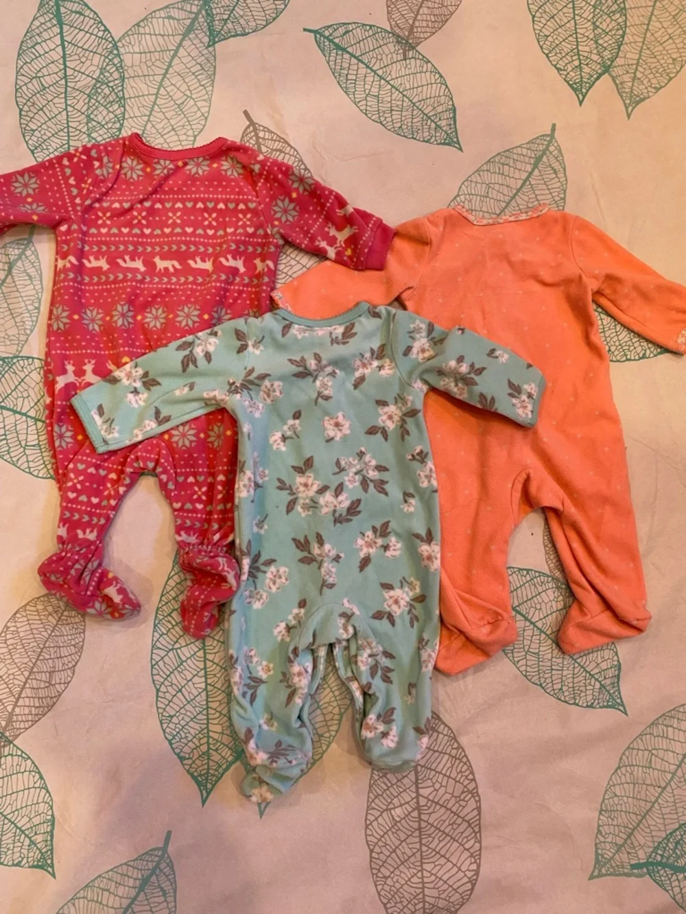 3pc Carter's Cozy Footed One-Piece - Picture 2 of 8